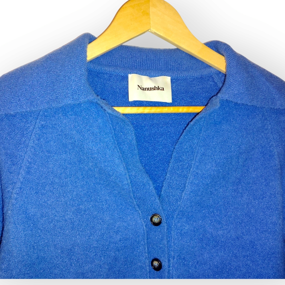 NANUSHKA Moreno Wool Cropped Cardigan Sweater: Size S (++ Gucci Box) - Picture 7 of 10
